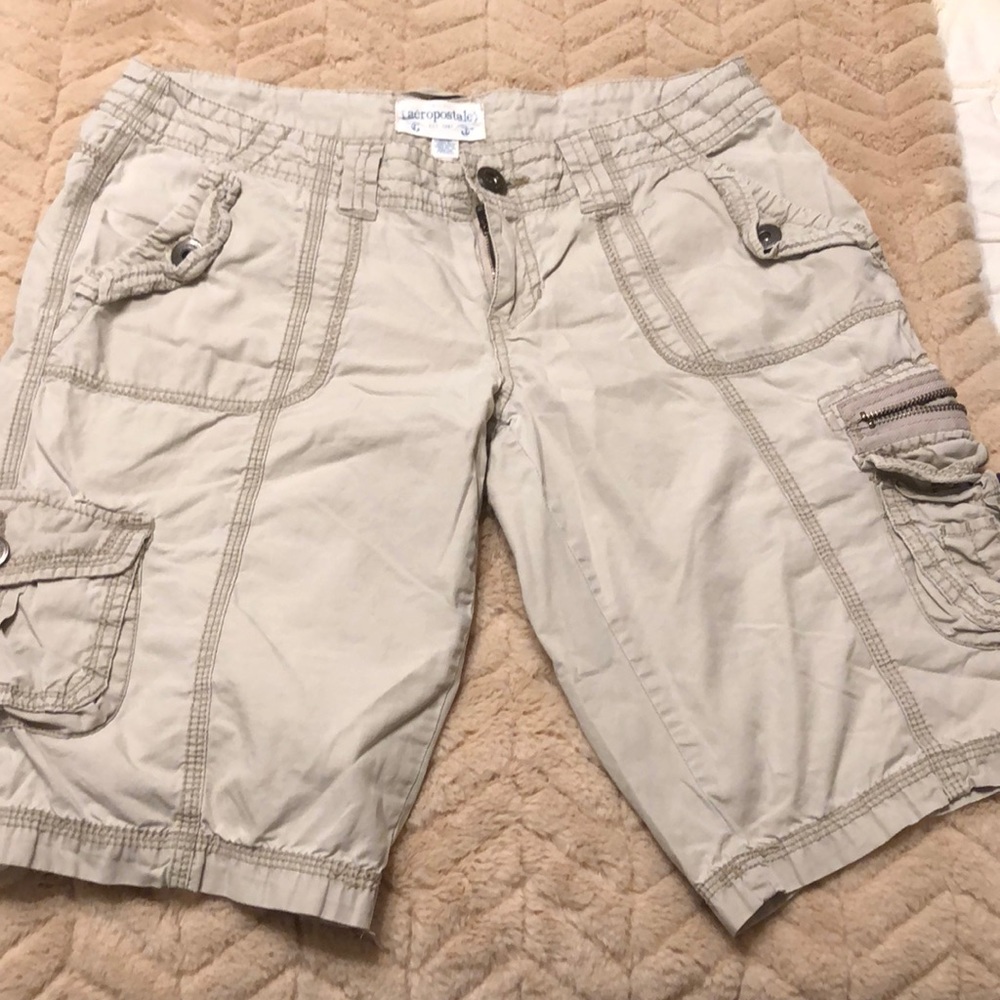 Bermuda length cargo shorts